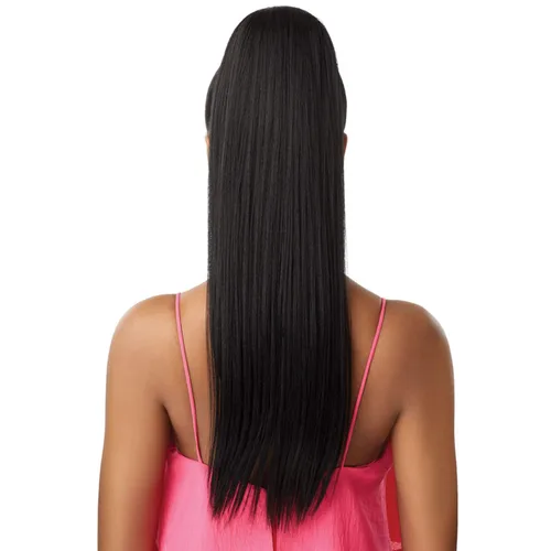 Vista 3 de Outre Cola de caballo Pretty Quick Sleek Straight 24" (1-Jet Black)
