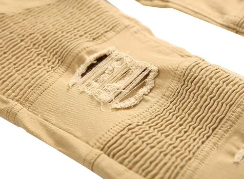 Vista 6 de QIMYUM Pantalones de mezclilla de corte ajustado para hombre