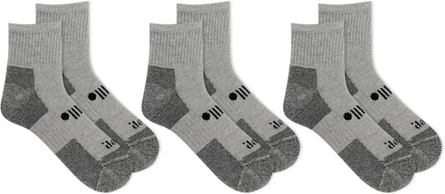 Vista 2 de Jeep Men's Classic Cotton Socks - 3 Pair Pack - Moisture Wicking and Cushioned Comfort