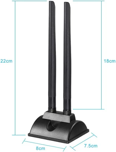 Vista 2 de Bingfu 4G LTE Antena Base Magnética 6dBi 4G LTE MIMO SMA Antena Macho Compatible con 4G LTE Wireless CPE Router Cellular Gateway Industrial IoT