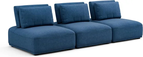 Vista 42 de Furniture of America Tatiana Modern Boucle - Sofá modular de 2 plazas con respaldo ajustable para sala de estar, oficina, combinación libre Boucle