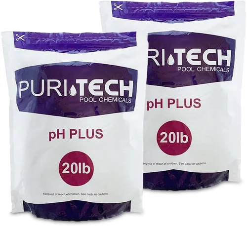 Vista 11 de Puri Tech Productos químicos pH Plus 5lb Bolsa resellable para piscinas y spas Aumento de pH Equilibrador 100% carbonato de sodio aumenta el pH