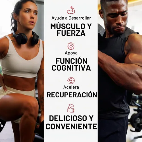 Vista 2 de Force Factor Legendary - Masticables de creatina, monohidrato de creatina de 0.18 oz Build Muscle, Improve Strength & Recovery, Support Memory &
