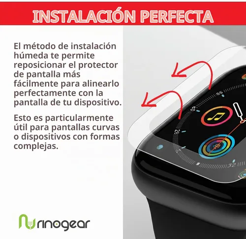 Vista 3 de Paquete de 8 protectores de pantalla para Fitbit Charge 6/Charge 5 [película transparente flexible], accesorios compatibles con fundas