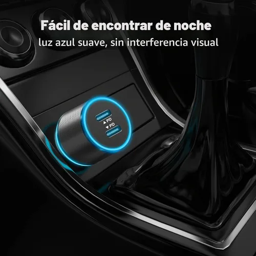 Vista 5 de Paquete de 6 cargadores de coche USB C, carga rápida de 40 W para iPhone 17/16 Pro Max/Plus/16 SE/15/14, Samsung Galaxy S25 Negro