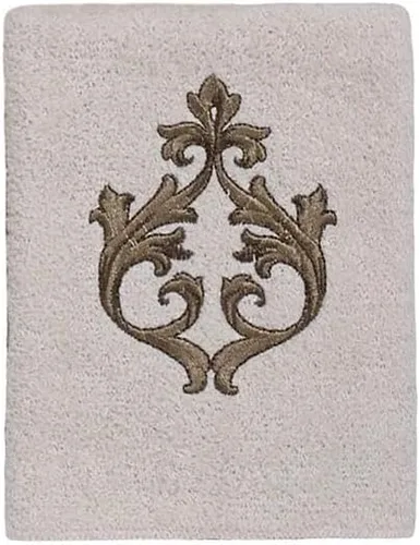 Vista 11 de Avanti Linens Medallón - Colección de puños trenzados suaves, toalla de mano, granito