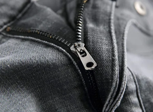 Vista 5 de QIMYUM Jeans ajustados para hombre, jeans ajustados rasgados para hombre, jeans de motociclista, elásticos, pantalones de mezclilla de Moto Cargo