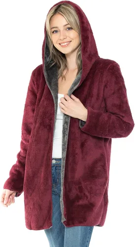 Vista 11 de Manta con capucha en forro polar grueso con bolsillo, color negro, tamaño grande, para mujeres y hombres, cálida y acogedora