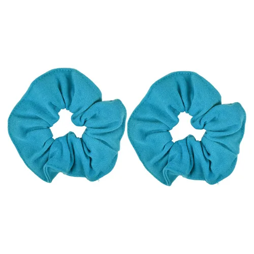 Vista 26 de Set of 2 Large Solid Scrunchies (Beige)