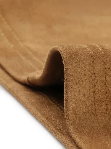 Vista 5 de Allegra K Pantalones acampanados de gamuza sintética para mujer, piernas anchas, casuales, de negocios, acampanados