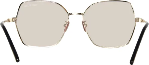 Vista 4 de Tom Ford TF5876-B 032 - Gafas graduadas para mujer, color oro pálidonegro, borde completo, 2.205 in