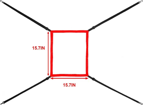 Vista 5 de Objetivo de zona de ataque ajustable para red de béisbol, almohadilla de lanzamiento numerada, objetivo de sóftbol de béisbol, práctica
