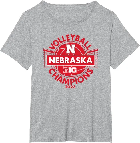 Vista 8 de Nebraska Cornhuskers Big Ten Champs 2023 Women's Volleyball T-Shirt