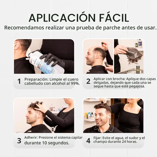Vista 3 de Walker Tape Ultra Hold - Adhesivo con brocha, 0.5 onzas líquidas, pegamento de peluca resistente al agua para sistemas de encaje y extensiones