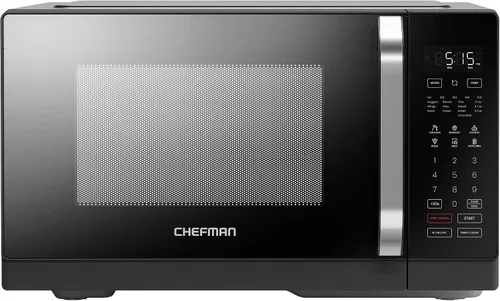 Vista 7 de Horno de microondas de mostrador Chefman 0.9 pies cúbicos. Microondas digital de acero inoxidable de 900 vatios con 6 ajustes preestablecidos, modo