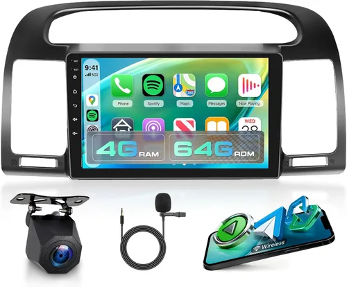 Vista 11 de Radio para Toyota Camry 2000 2001 2002 2003 2004 2005 2006 4 Núcleo 4G+64G Android 15 Estéreo de Coche con Carplay Inalámbrico Android Auto