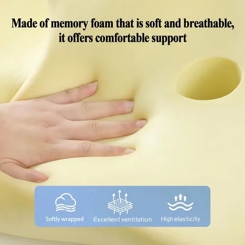 Vista 4 de Almohada cervical para el cuello, almohada cervical para aliviar el dolor de cuello, almohada cervical - Soporte de cuello y hombro, funda lavable