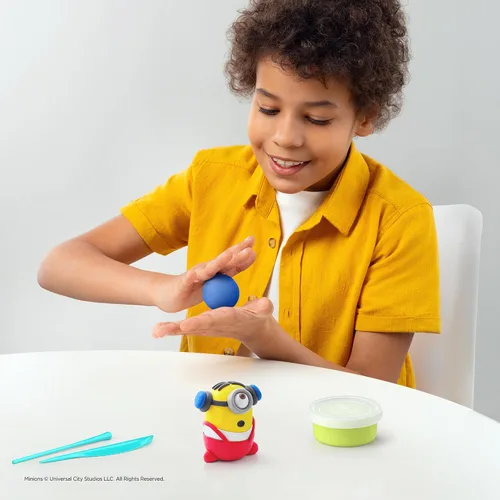Vista 5 de HEY CLAY Minions - Arcilla de modelado de secado al aire colorida para niños - Kits de manualidades para niños de 4 a 8 años - Juguetes de Minions