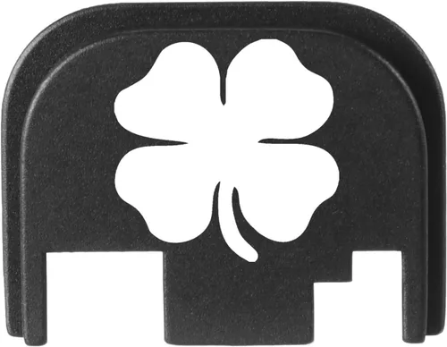Vista 10 de NDZ Performance Gen 1-4 Rear Slide Cover Plate for Glock 9mm .40 .357 .45 Laser Engraved Popular Images in Black Aluminum - Choose Image