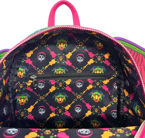 Vista 5 de Loungefly Disney Pixar Coco Pepita - Bolso de hombro con doble correa, Multi, Mini
