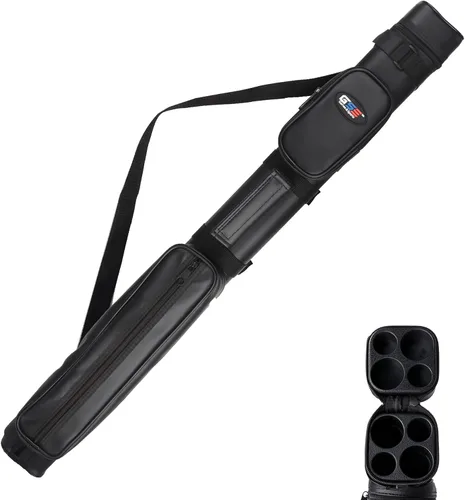 Vista 19 de GSE Games & Sports Expert Estuche de transporte para taco de billar duro de lujo 2x2, estuche para taco de billar, accesorios de billar