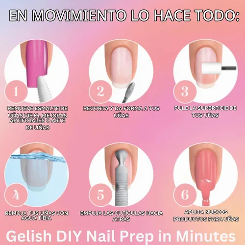 Vista 4 de Gelish MINI On The Go Electric Nail File - Lightweight, Portable Nail Drill, Shaping, Filing, Gel Removal - 12 Interchangeable Bits & 6 Sanding