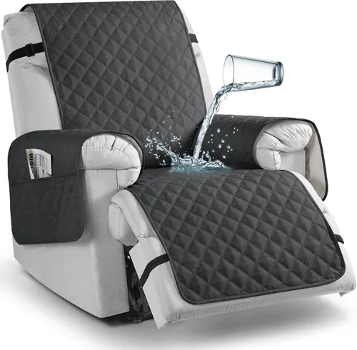 Vista 42 de TAOCOCO - Funda antideslizante para silla reclinable, funda para sofá, funda para silla reclinable pequeña con correas elásticas, protector