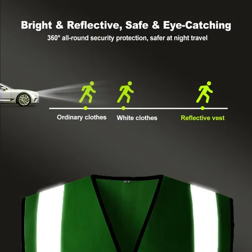 Vista 5 de BeautyWill Chaleco de seguridad personalizado con logotipo Clase 2 Chaleco reflectante de alta visibilidad Chaleco de trabajo protector