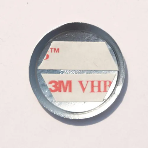 Vista 7 de YIWANG Cubierta de decoración de perilla multimedia ABS estilo fibra de carbono para BMW 1 2 3 4 Series F20 F46 F30 F32 F33 2013-2020 (plata)