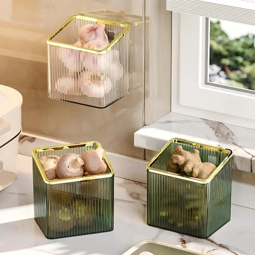 Vista 4 de Estantes de pared adhesivos sin taladros Organizador flotante que ahorra espacio para cocina, baño y oficina Estantes de almacenamiento