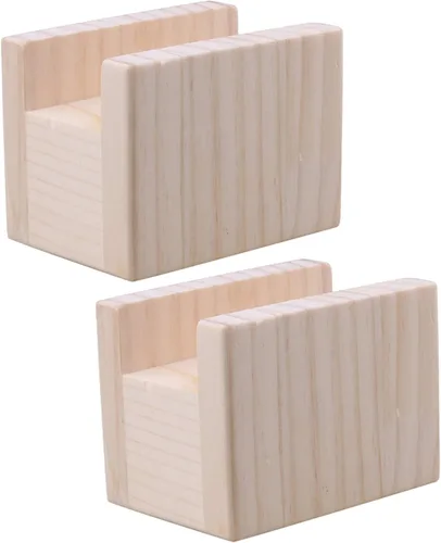 Vista 3 de 2 elevadores de cama elevadores de muebles resistentes en alturas de 1.97 pulgadas (añade altura de 2.0 in)
