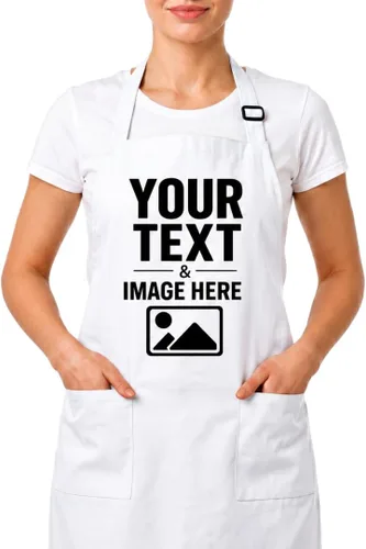 Vista 12 de CRAZYDAISYWORLD Delantales de tamaño estándar con diseño de nombre de texto personalizado unisex