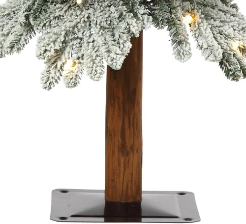 Vista 5 de Haute Decor Colección de árboles de Navidad alpinos, juego de 3