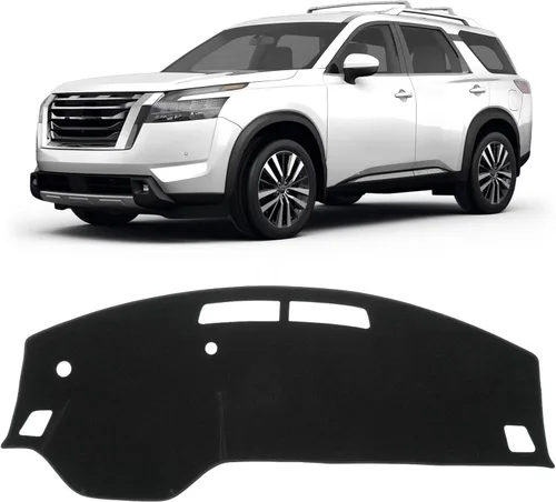 Vista 26 de KUST Funda negra para salpicadero compatible con Tesla Modelo Y Modelo 3 2017-2023, accesorios para el modelo Y Modelo 3, tapete antideslizante