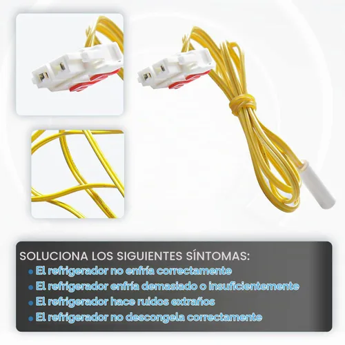 Vista 4 de Sensor de temperatura DA32-10104N de Seentech funciona con refrigerador Sam-Sung; reemplaza a números de pieza: 114002, DA32-10104V