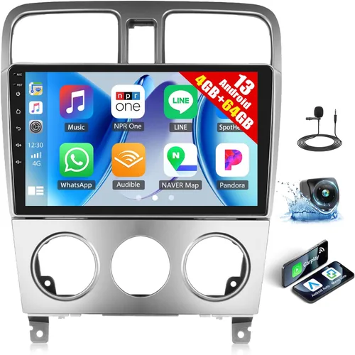 Vista 12 de UNITOPSCI 4-Core+64G para Subaru Forester 2004 2005 2006 2007 2008 Android Car Stereo Radio Wireless CarPlay Android Auto GPS, 9 pulgadas pantalla