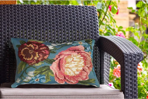 Vista 33 de Liora Manne Marina - Almohadas de fácil cuidado para interiores y exteriores, 12 x 18 pulgadas, color verde Verde Libre de Abejas
