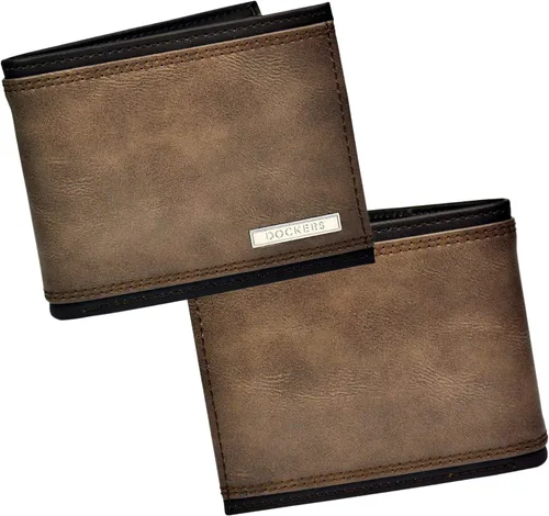 Vista 2 de Dockers Mens piel Capacidad extra Slimfold Bifold Wallet