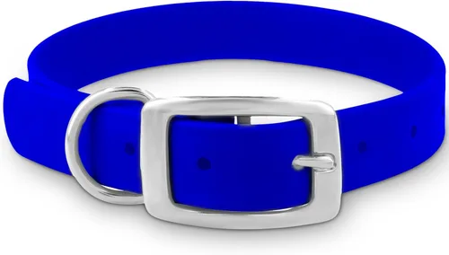Vista 8 de Regal Dog Products Collar pequeño negro para perros con doble hebilla resistente y anillo en D Collar de perro ajustable de Biothane
