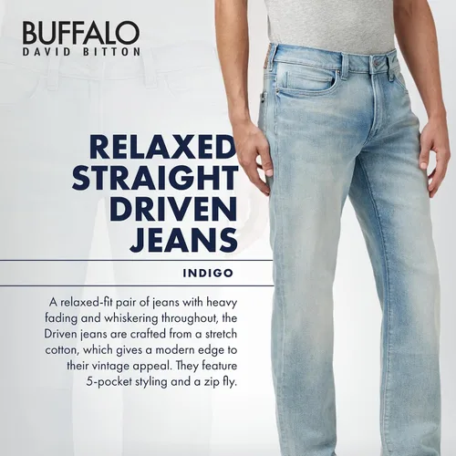Vista 3 de Buffalo David Bitton Jeans rectos relajados para hombre