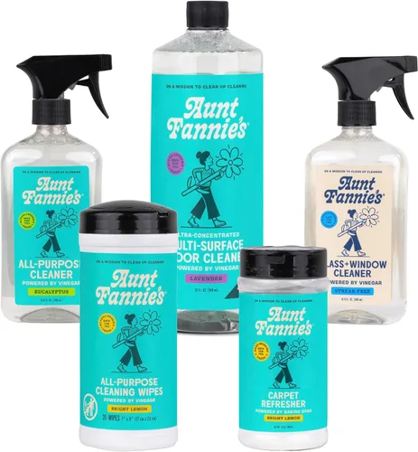 Vista 16 de Aunt Fannie's Limpiador de pisos ultra concentrado con vinagre, solución multisuperficie para trapear, hace 16 galones, aroma a eucalipto, 32 onzas