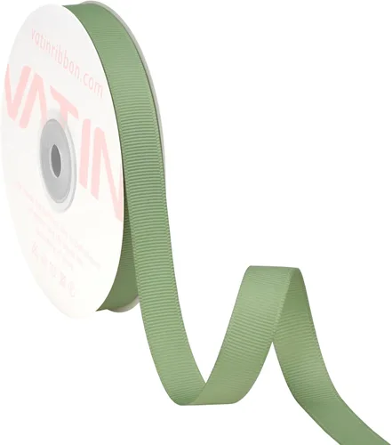 Vista 201 de VATIN Cinta de Grogrén Negra, 1-1/2" x 50 Yardas Continuas, Cinta de Grogrén de Poliéster Negra, Usar para Lazos de Bricolaje, Accesorios