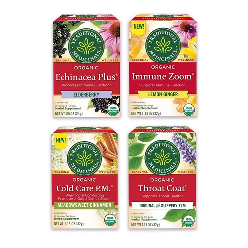 Vista 24 de Traditional Medicinals Té orgánico que respira fácilmente, promueve la salud respiratoria, 16 bolsas de té
