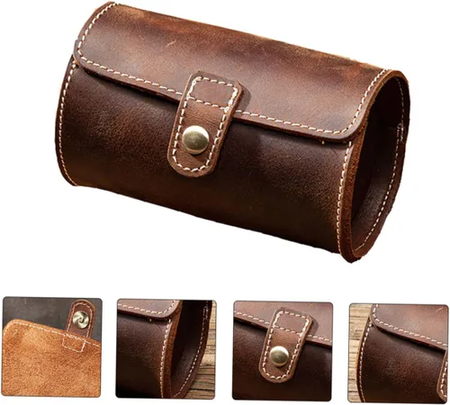 Vista 4 de Holibanna 3 unids 2 caja de reloj de viaje caja reloj soporte reloj reloj vitrina relojes para hombre contenedor de almacenamiento reloj organizador