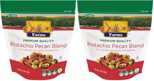 Vista 17 de Setton Farms Bolsa de mezcla de nueces de pistacho con almendras, pistachos y anacardos, bolsa resellable de 8 onzas