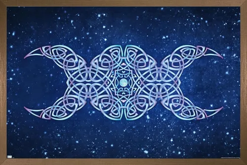Vista 16 de Trends International Brigid Ashwood - Póster de pared de luna creciente, 22.4 pulgadas de largo x 14.7 pulgadas, versión enmarcada de madera