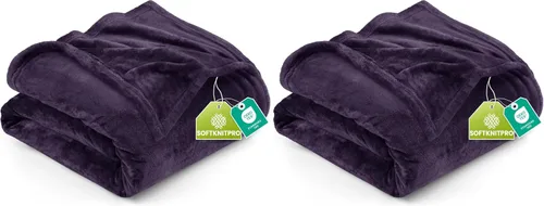 Vista 50 de Utopia Bedding - Manta de vellón de lujo, mullida, antiestática; manta de suave microfibra de 8.8 oz/yd² (300 g/m²) para sofá y cama; tamaño Gris