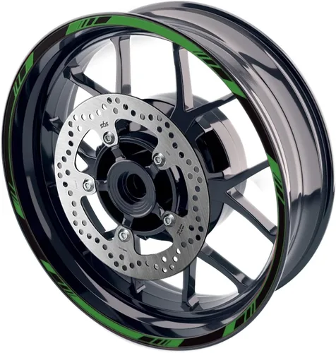 Vista 10 de MC MOTOPARTS Pegatinas para llantas exteriores de 17 pulgadas S01B compatibles con YZF R125 MT125 MT07 MT10 MT25 FZ25 MT03 (azul)