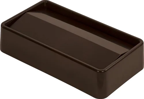Vista 8 de Carlisle FoodService Products 34202403 TrimLine Tapa abatible de plástico, 20.19 x 11.56 x 4-1/2 pulgadas, 15-23 galones, color negro