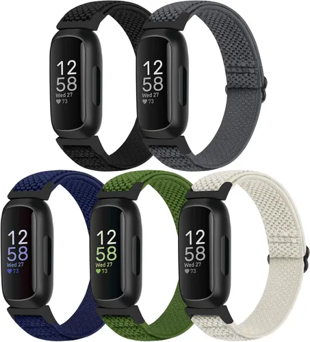 Vista 12 de Bcuckood Compatible con correas de reloj Fitbit Inspire 3/Inpsire 2/Inspire/Inpsire HR/Ace 2/Ace 3, correa elástica ajustable de repuesto
